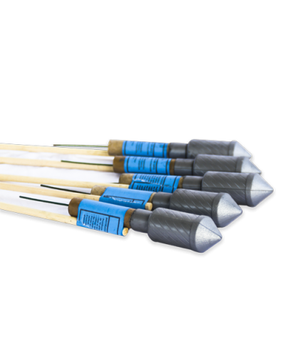 1800001 Douzaine de Fusées baguette Nº 7 Marron d'air